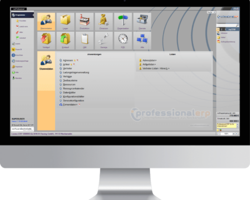 professionalerp_hauptmenü_display professionalerp_hauptmenü_display