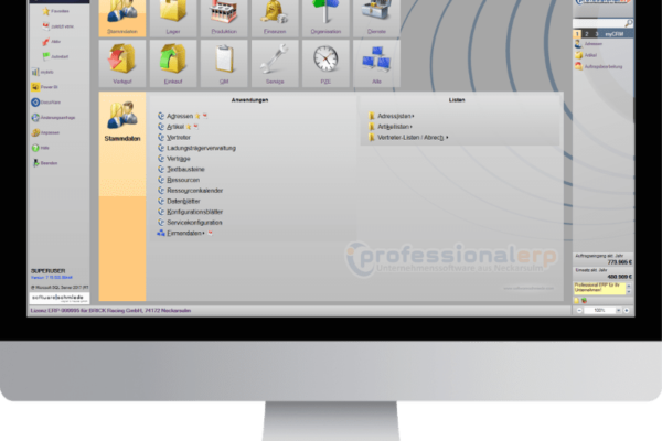 professionalerp_hauptmenü_display professionalerp_hauptmenü_display