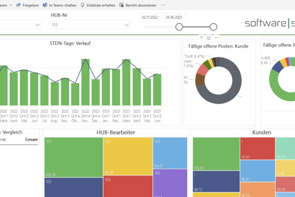 PBI Beispiel Kennzahlen Power BI in Professional ERP