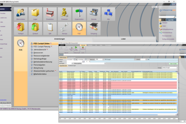PZE Cockpit Planung Buchungen PZE Cockpit Planung Buchungen